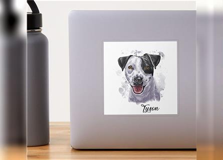 Ihr Hund als digital gemaltes Hundeportrait für auf Tassen, Aufkleber uvm.