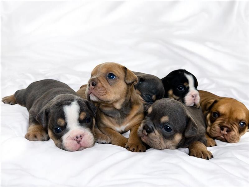 6 new english Bulldog englische Bulldogge neb mit Ahnentafel