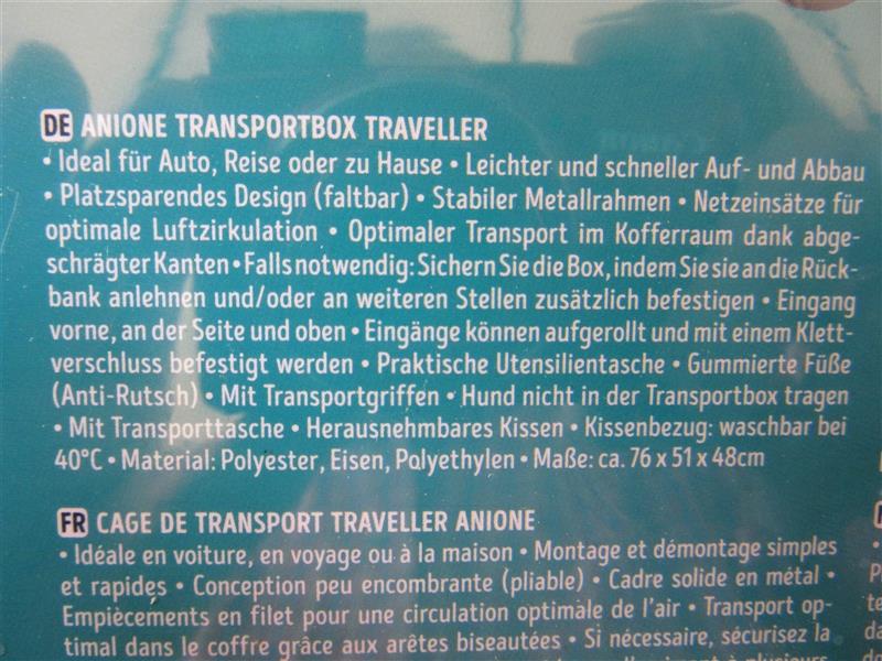 Hundetransportbox, zusammenfaltbar und neuwertig