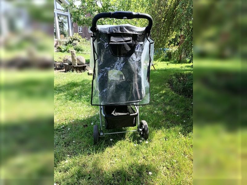 Hundewagen mit Regenschutz